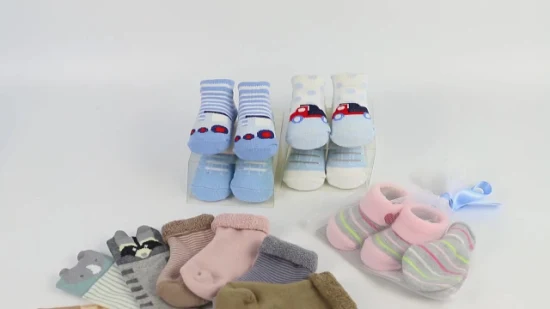 Calcetines cortos unisex para niños y bebés, venta al por mayor de algodón Bci